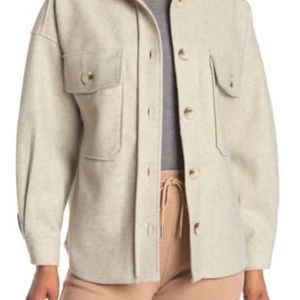 Neutral colored shacket